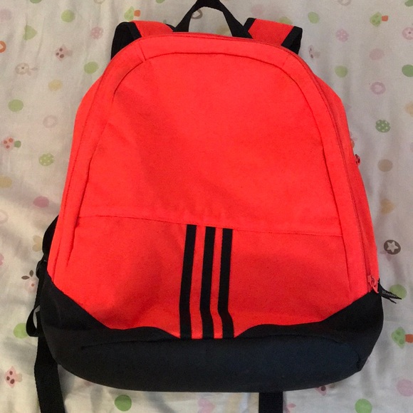 orange adidas backpack